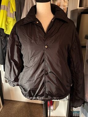 Aritzia black coaches jacket